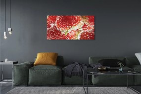 Obraz na płótnie Truskawki w Kroplach Rosy