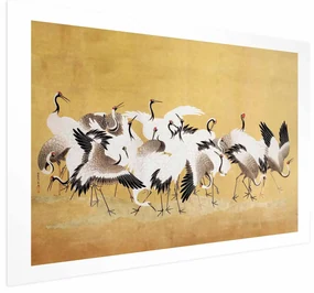 Plakat Japońskie żurawie 60x40 cm bez ramy z marginesem ARTGEIST B