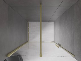 Mexen Velar drzwi prysznicowe rozsuwane 110 cm, transparent, złote szczotkowane - 871-110-000-01-55