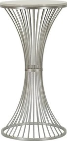 Stolik Kawowy VKH582, Srebrny, 40x40x79 cm, Kendra Home