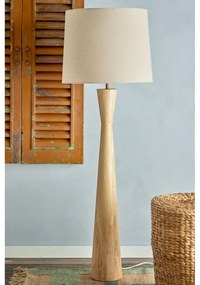 Beżowa lampa stojąca z tekstylnym kloszem (wysokość 130 cm) Leonor – Bloomingville