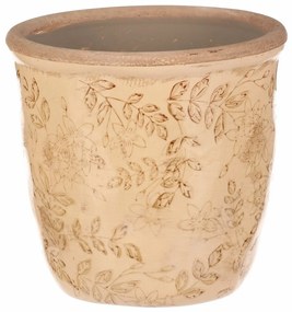 Osłonka ceramiczna na kwiaty Flores retro, 14 x 13 cm, 14 cm