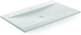 Bathco 0506 - Umywalka wpuszczana MANHATTAN 100x45 cm żywica/biała
