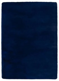 Ciemnoniebieska syntetyczna skóra 200x290 cm Ivy Luxury Fur – Flair Rugs