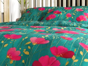 PrzytulneMieszkanie.pl PrzytulneMieszkanie.pl Bawełniana pościel VIVIDELLE POLY zielona Rozmiar pościeli: 70 x 90 cm | 140 x 200 cm