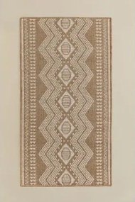 Prostokątny Dywanik Zewnętrzny Z Polipropylenu Ariane Beige Migdałowa & 80 X 150 Cm - Sklum