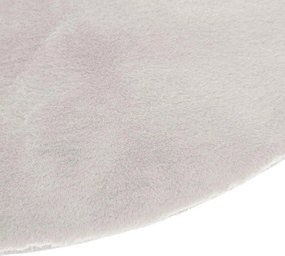 Okrągły dywanik futrzany