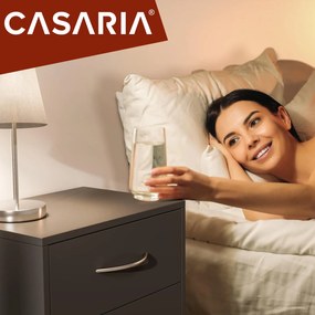 Casaria Szafka nocna ELOISE z podświetleniem, 54x39x28cm, antracytowa