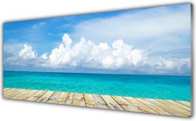 Szkło do Kuchni na Ścianę Molo prowadzące w Nieznane