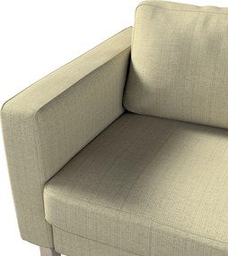 Pokrowiec na sofę Karlstad 3-osobową nierozkładaną, krótki kolor beżowy tkanina strukturalna