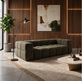 RUBI – sofa 3-osobowa z funkcją spania 150x202 cm, tkanina Anthology 12 ciemnozielona