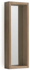 Lustro ścienne z drewna paulowni Geese Pure, 62x22 cm