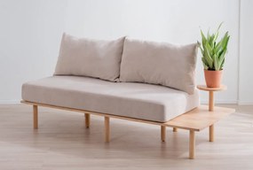 Sofa ze stolikiem bocznym i poduszkami Seri, styl skandynawski