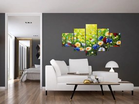 Obraz dzikich kwiatów (125x70 cm)