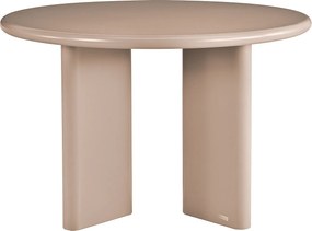 Okrągły stół do jadalni  dla 4 osób z MDF - Brązowy - LUKAVO