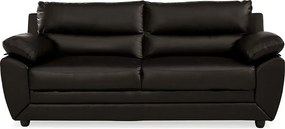 Komplet wypoczynkowy 3+2 MANOA z ekoskóry - Brązowy