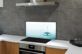 Szklany Panel Kropla Wody w Makrofotografii