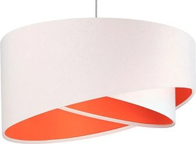 Lampa wisząca GEMSTONE WHITE biała/pomarańczowa