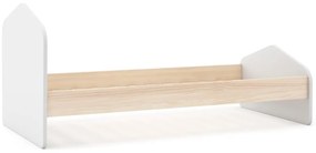 Białe łóżko dziecięce w dekorze sosny 90x190 cm Estefania – Marckeric