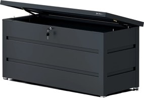 Metalowa skrzynia ogrodowa Carrie 360 litrów, 119 × 58 × 52 cm, kolor antracyt