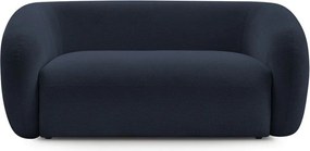 Ciemnoniebieska sofa z tkaniny szenilowej 160 cm Celine – Bobochic Paris