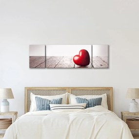 Obraz drewnianego serca (170x50 cm)