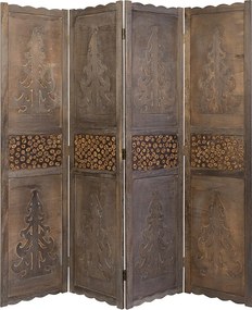 Przegroda pokojowa 170x160x2 cm brązowa