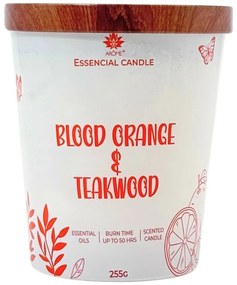 Arome Świeca w szkle z metalową pokrywką 255 g Blood orange & Teakwood