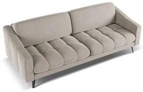 Beżowa aksamitna sofa 238 cm Nalu – Makamii