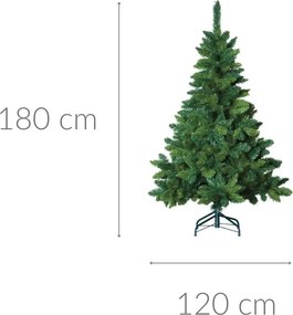 Choinka sztuczna ze stojakiem, zielona, 180 cm