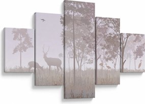 Obraz - Lasek, jednokolorowy (125x70 cm)