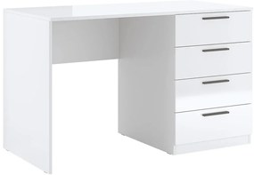 Białe skandynawskie biurko z szufladami - Brasi 7X