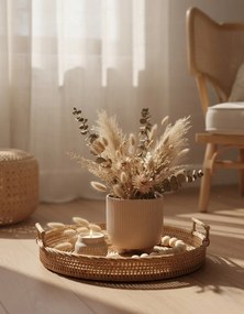 Doniczka Ecru Osłonka 15 cm z Ceramiki na Trzech Nóżkach Designerska Donica