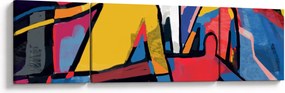 Obraz - Abstrakcja mężczyzn (170x50 cm)