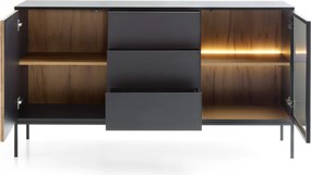 Komoda SENTIERO 154 cm do Salonu Sypialni Czarny
