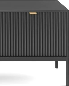 NAYA Szafka RTV 154 czarna | czarny stelaż