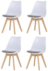 Zestaw krzeseł do jadalni CT-X7056 GREY, 4 szt.