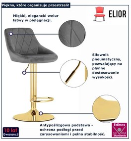 Hoker welurowy w stylu glamour R5-R57
