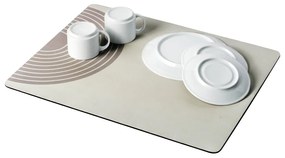 Beżowa gumowa podkładka do naczyń 50x40 cm Dima – Wenko