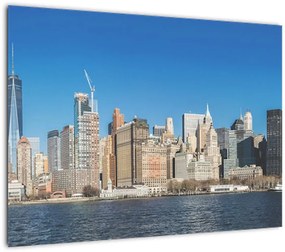 Obraz na szkle - Manhattan w Nowym Jorku (70x50 cm)