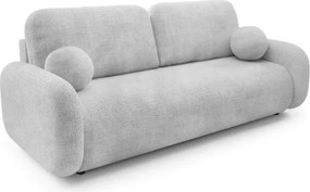 Sofa VIDI Rozkładana Dwuosobowa Szara Szenil Japandi
