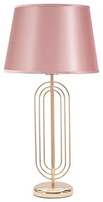 Różowa lampa stołowa Mauro Ferretti Krista, wys. 64 cm