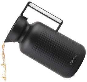 Termos w kolorze matowej czerni 1 l Lungo – Vialli Design