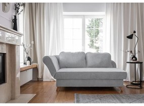 Jasnoszary sztruksowy szezlong (lewostronny) Chic Charlotte – Miuform