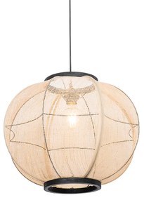 Orientalna lampa wisząca brązowa 48 cm - RobKolonialny Oswietlenie wewnetrzne