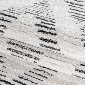 Dywan poliestrowy Berber skandynawski kremowy 240 cm x 340 cm