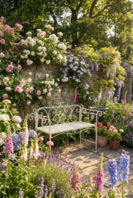 Metalowa ławka ogrodowa R2-N64