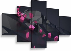 Obraz abstrakcji 3D (125x70 cm)