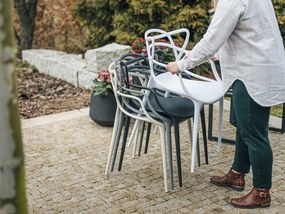 Zielone krzesło plastikowe KATO