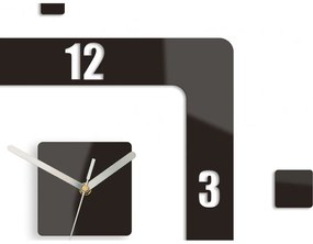 Zegar ścienny naklejany kwadratowy nowoczesny do salonu loft nowoczesny